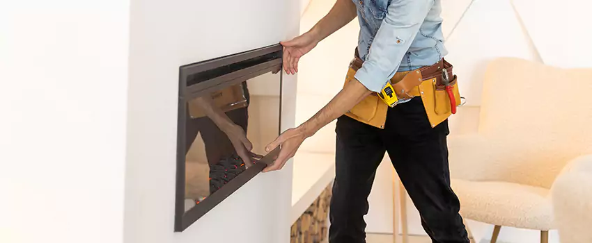 Metal Fireplace Installation in Santa Barbara, California