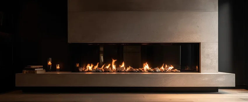 Gas Fireplace Ember Bed Design Services in Santa Barbara, California