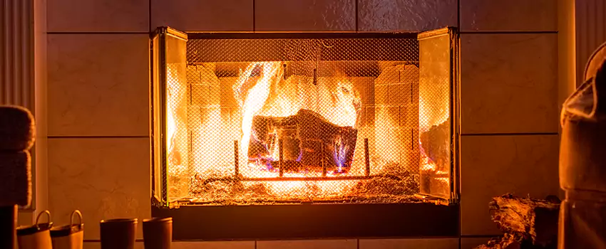 Mendota Hearth Landscape Fireplace Installation in Santa Barbara, California